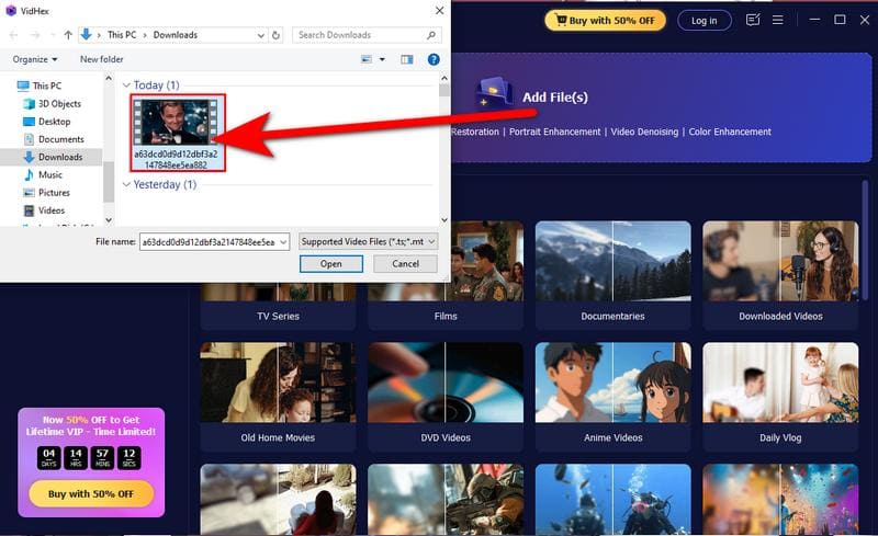 Adicionar o arquivo GIF