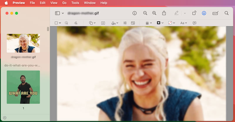 Adicione GIFs para visualização no Mac
