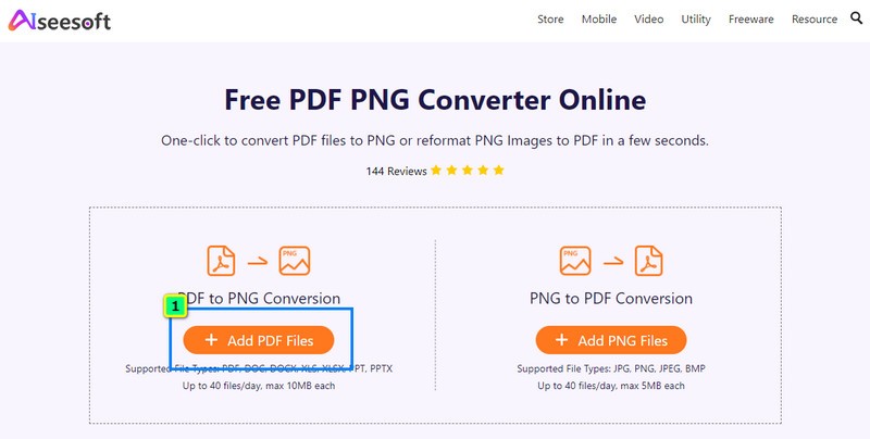 Carregar PDF para Conversor para TIFF