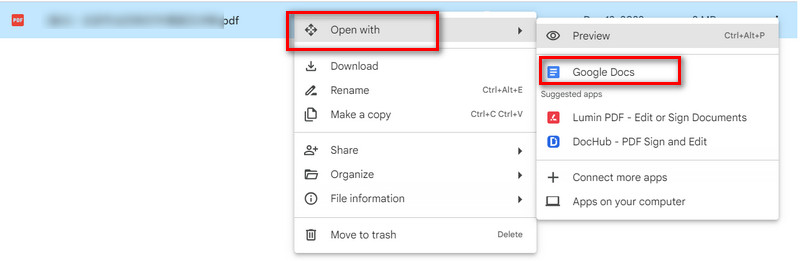 Abra o Google Docs