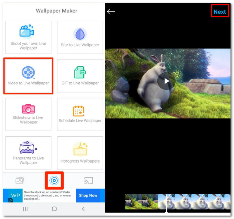 Converter vídeo em foto ao vivo com TurnLive para Android