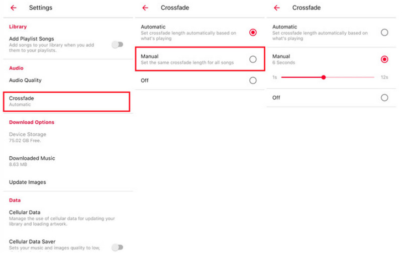 Como fazer crossfade na configuração do Android