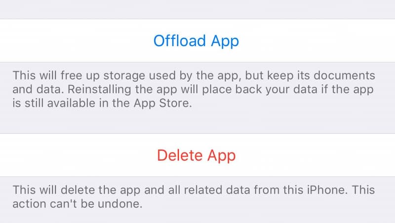 Excluir ícone do aplicativo no iPhone