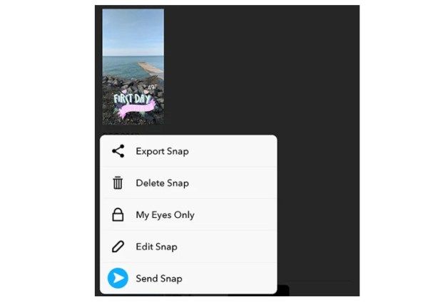 Excluir fotos do Snapchat das memórias