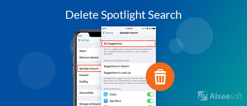 Excluir Spotlight Pesquisar iPhone iPad