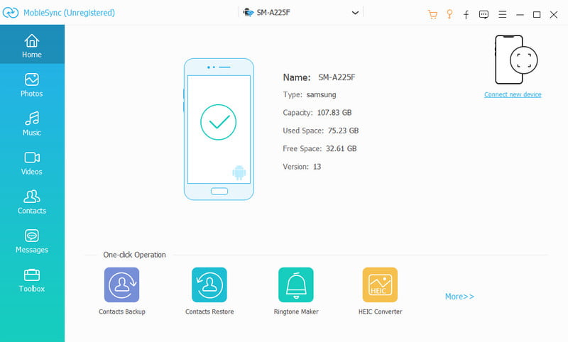 Dispositivo de conexão de download Aiseesoft MobieSync