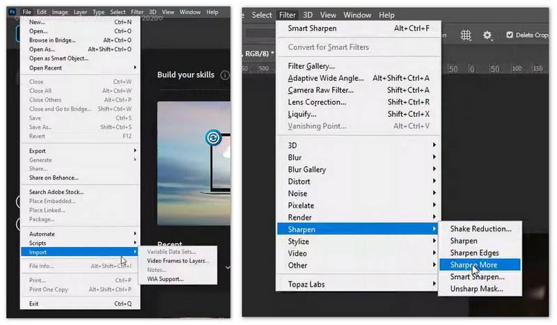 Aprimorar GIF no Photoshop