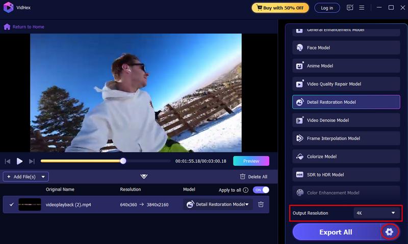 Ajustar saída e resolução
