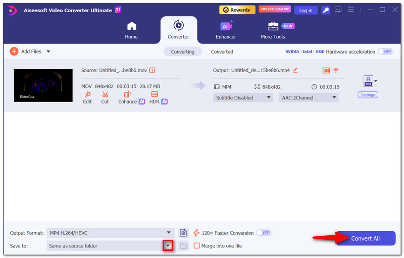 Converter todos os vídeos