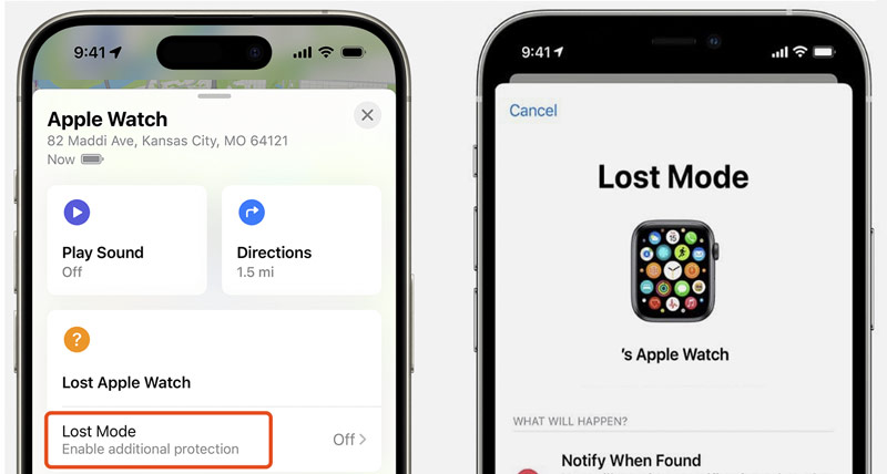 Ativar o Modo Perdido no Apple Watch Buscar Meu