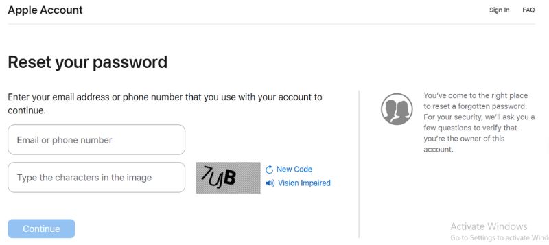 Esqueci a senha do ID Apple