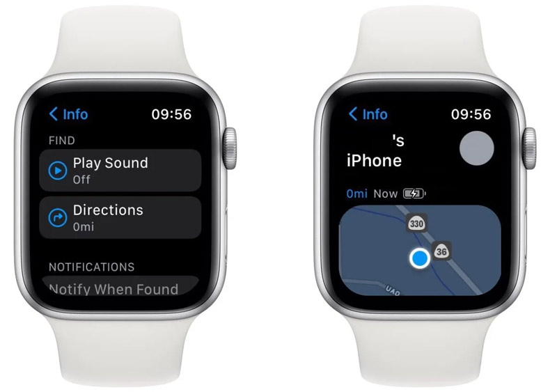 Encontre meu iPhone no Apple Watch Encontre dispositivos