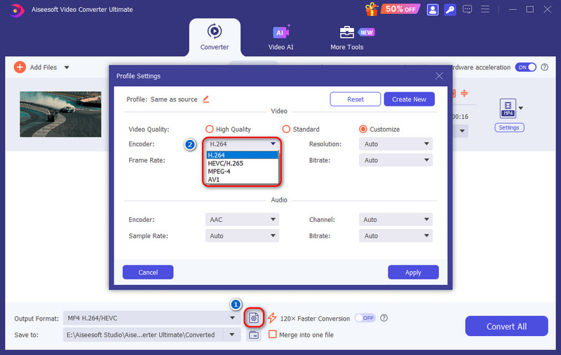 alterar formato de vídeo