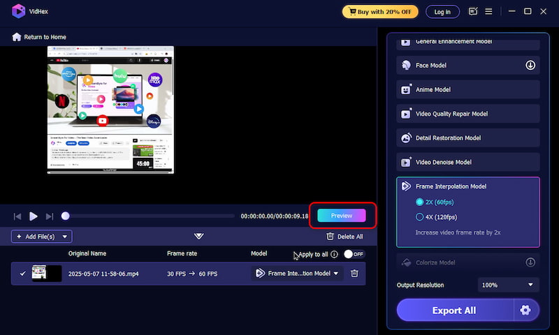 pré-visualização aprimorada