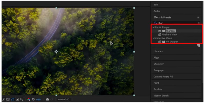 A máscara de nitidez foi atingida.