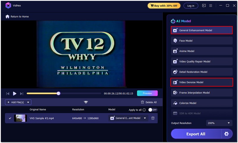 Escolha o modelo de aprimoramento geral