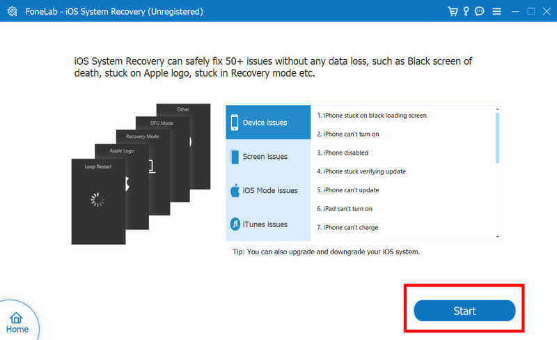 Reparar o sistema iOS