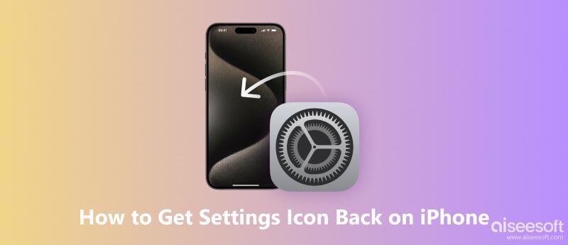 Obtenha o ícone de configurações de volta no iPhone