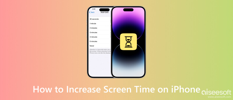 Aumentar o tempo de tela em um iPhone