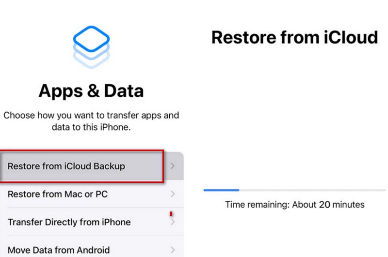 Restaurar o iPad do iCloud