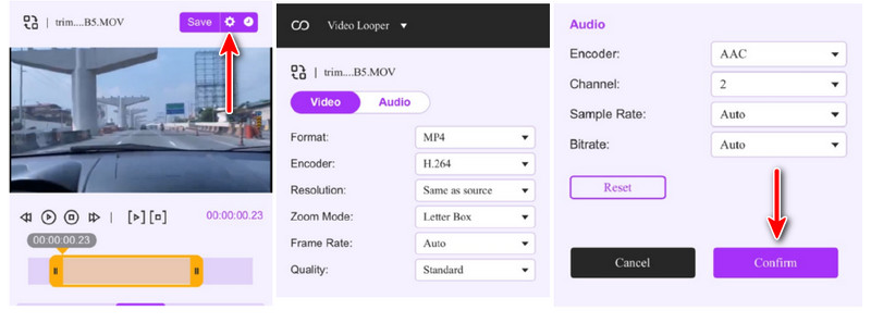 Personalizar loop de vídeo