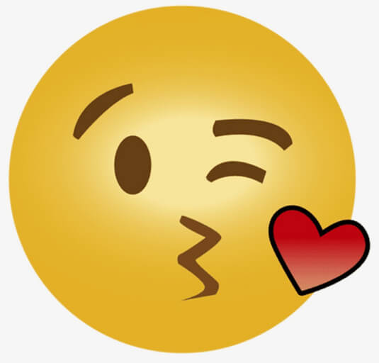 Mandando beijo Emoji
