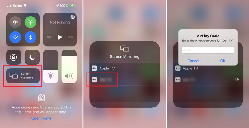 Espelhamento de tela do iPhone para Chromecast Airplay