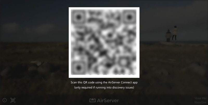 Código QR do AirServer Xbox Edition