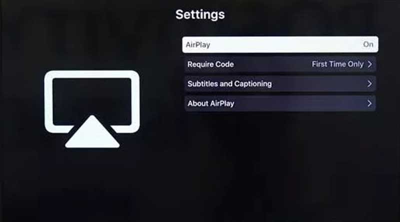 Ative o AirPlay na Smart TV