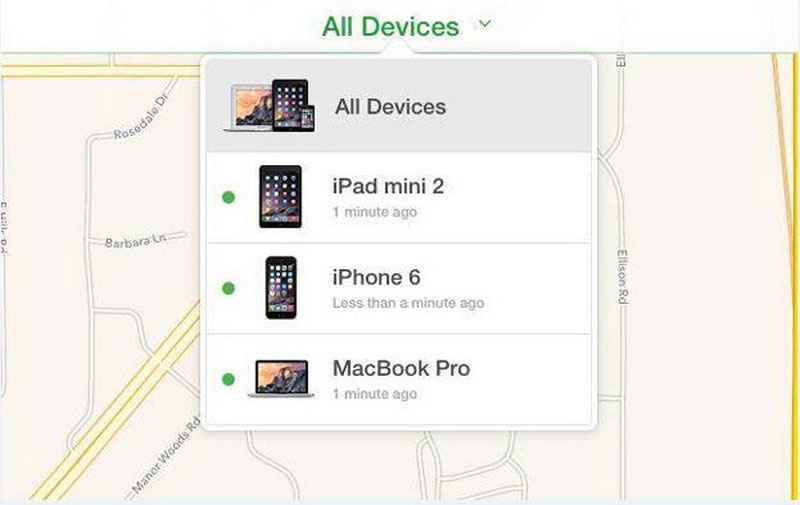 Encontrar todos os iPads