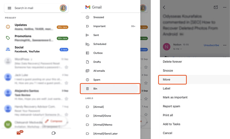 Recover Deleted Emails From Gmail On Iphone