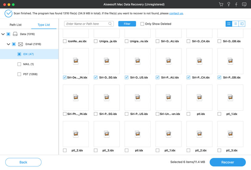 Recuperar e-mails excluídos no Mac