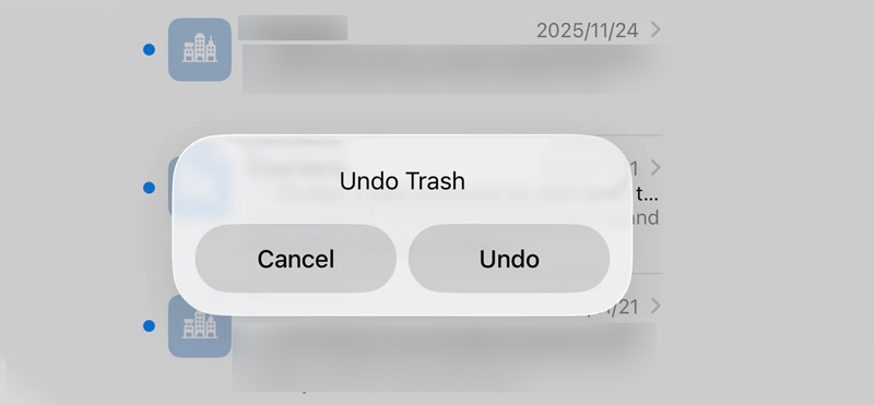Recuperar e-mails apagados do iPad Desfazer Lixeira