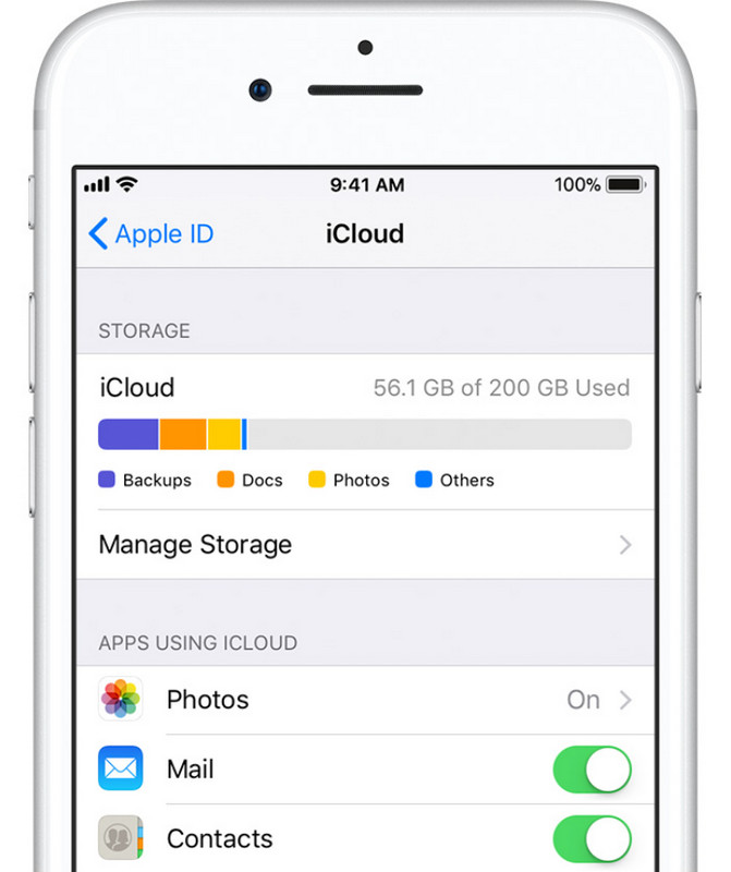 iCloud iOS