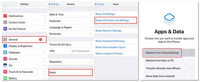 Restaurar vídeo do backup do iCloud