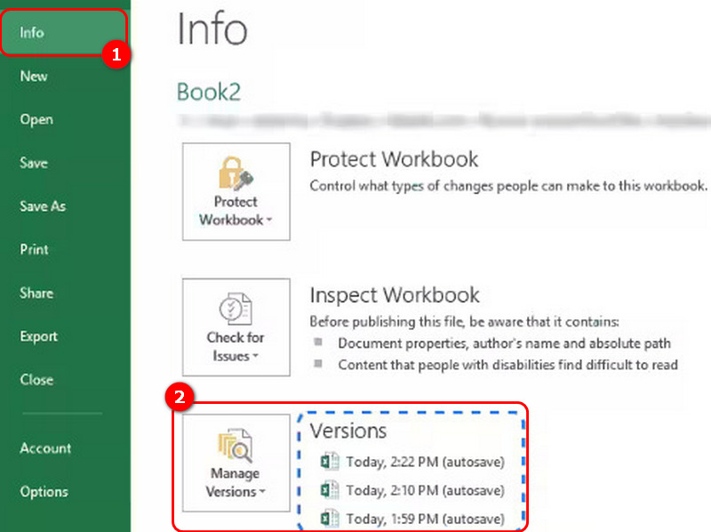 Recuperar arquivo Excel sobrescrito com salvamento automático