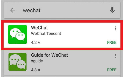 Reinstale o Wechat