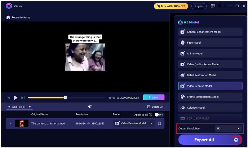 Alterar formato e resolução