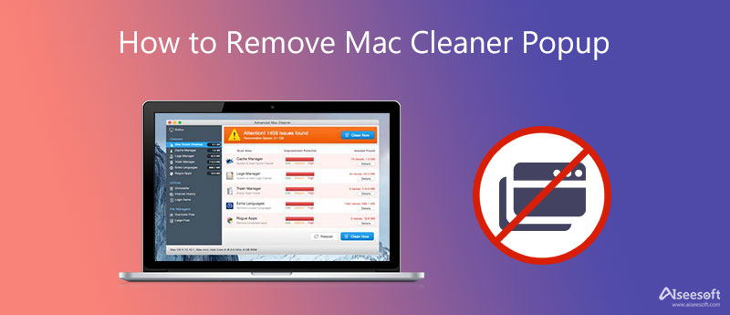 Remover pop-up do Mac Cleaner