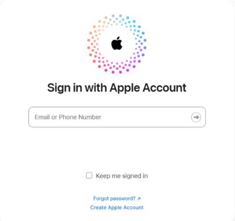 Digite o ID Apple