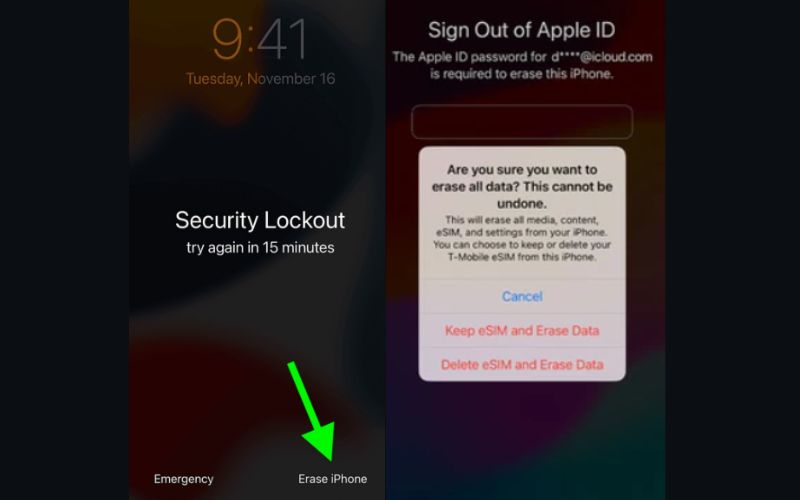 Apagar tela de bloqueio do iPhone
