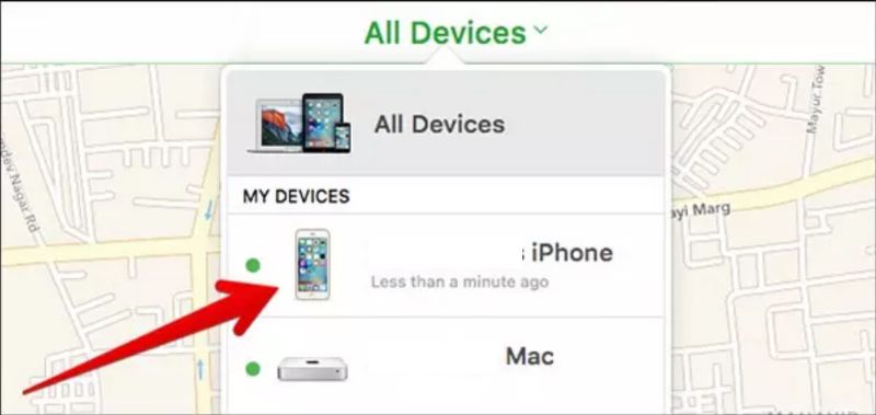 Selecione o Iphone