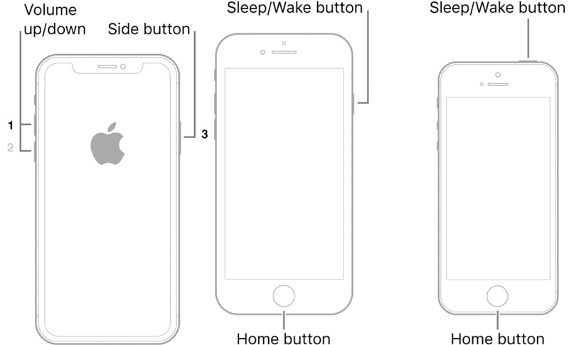 Força Reinicie o iPhone