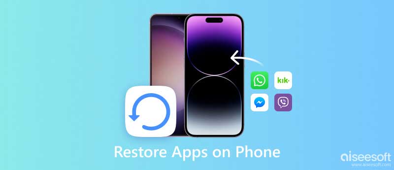 Restaurar aplicativos no telefone