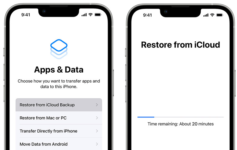 Restaurar histórico de chamadas excluídas no iPhone a partir do backup do iCloud