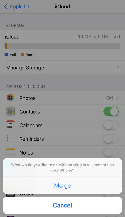 Restaurar o backup do iCloud no iPhone