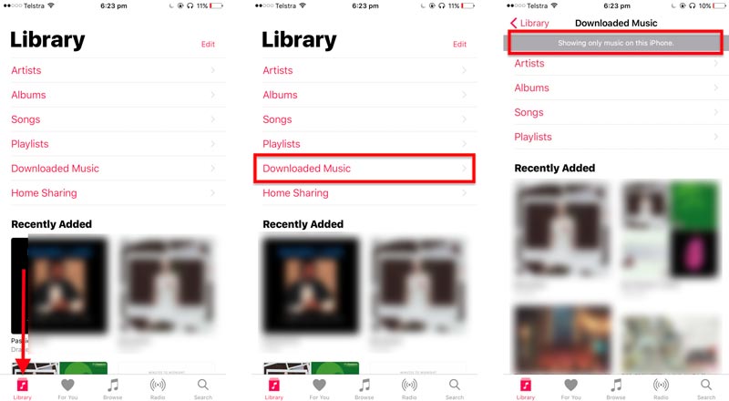 Recupere músicas excluídas no iPhone do aplicativo de música