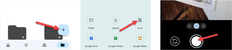 Digitalização Android para PDF Google Drive