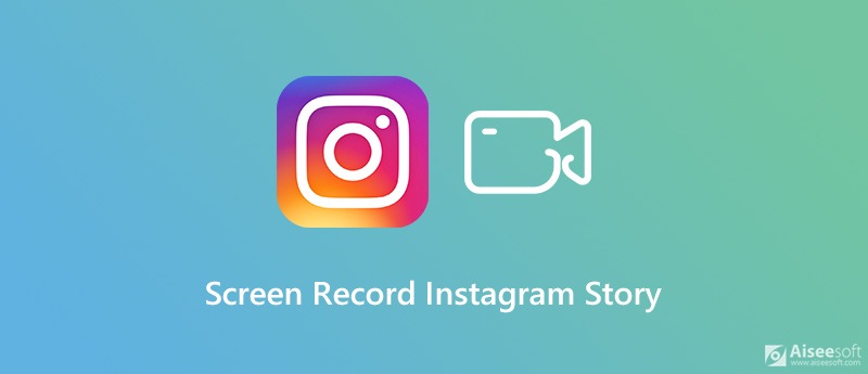 História do Instagram de gravação de tela