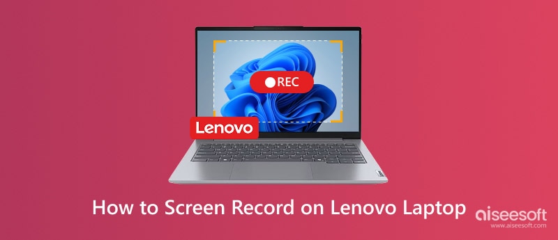Gravação de tela em um laptop Lenovo